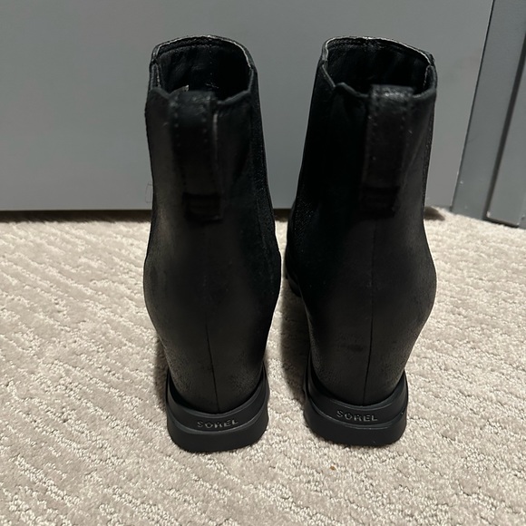 Sorel Women's Joan of Arctic Wedge III ChelseaWaterproof Leather Wedge Boots 8.5 - Picture 5 of 7